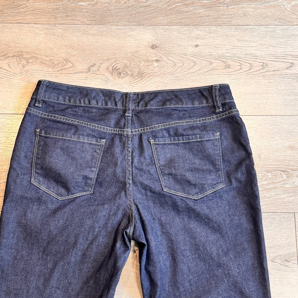 The Limited Denim 312 Womens Dark Wash Crop Jeans Size 10 - Picture 4 of 7